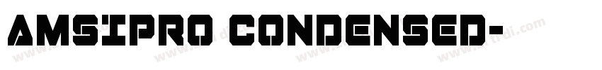AMSIPRO CONDENSED字体转换
